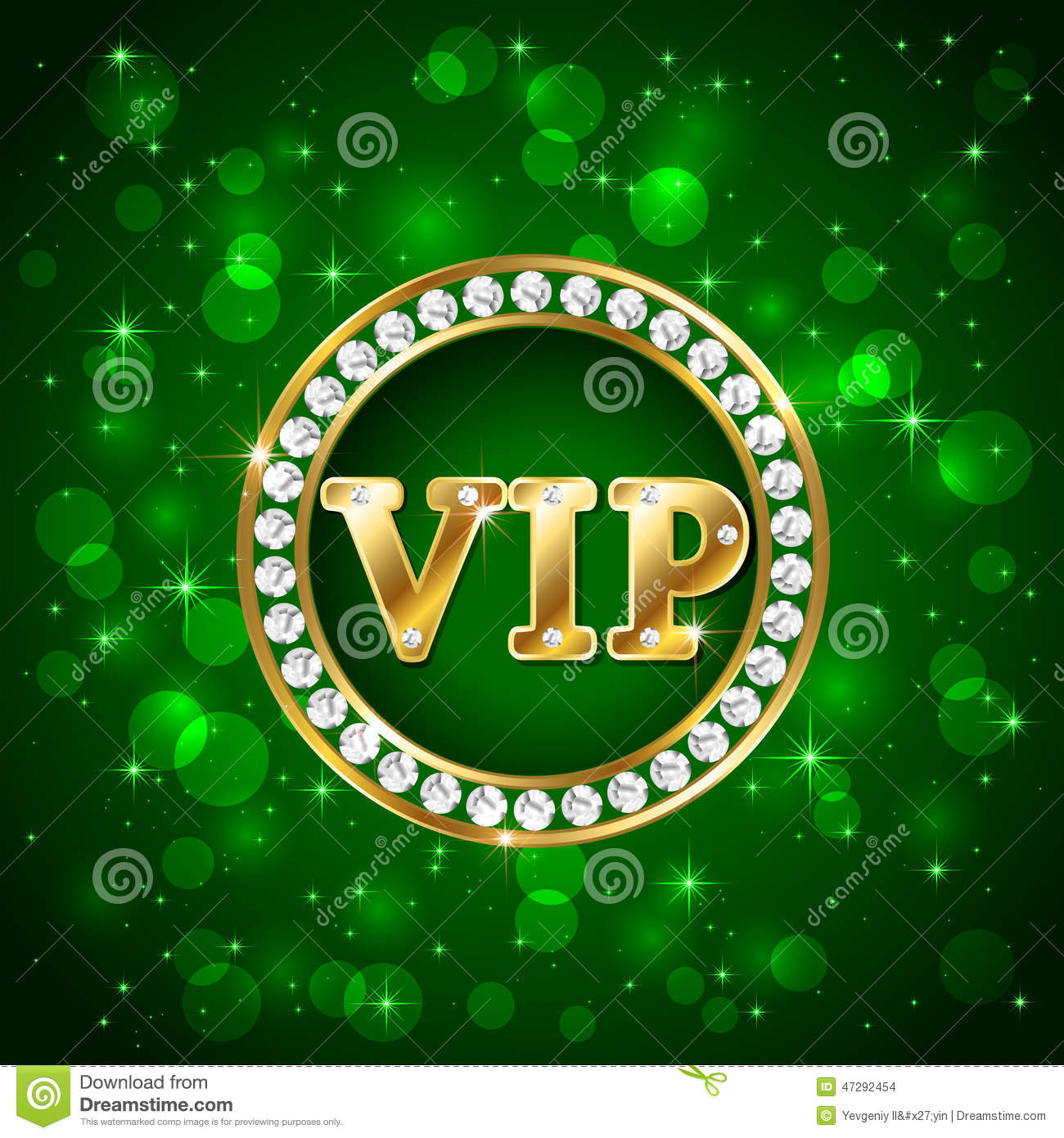 vip-green-background-starry-diamonds-golden-letters-illustration-47292454.jpg